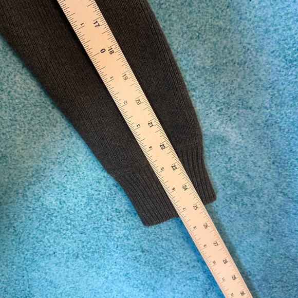 Vintage 90s Structure Men’s Sweater Gray Pullover Size L 100% Cotton Y2K Retro - Picture 6 of 12